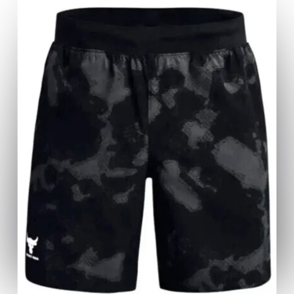 Under Armour Men's Project Rock Woven Printed Shorts Size New